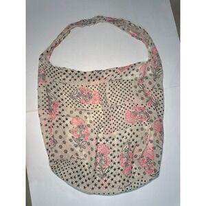 Free People Boho Floral Star Dot Print Lightweight Shoulder Bag Purse